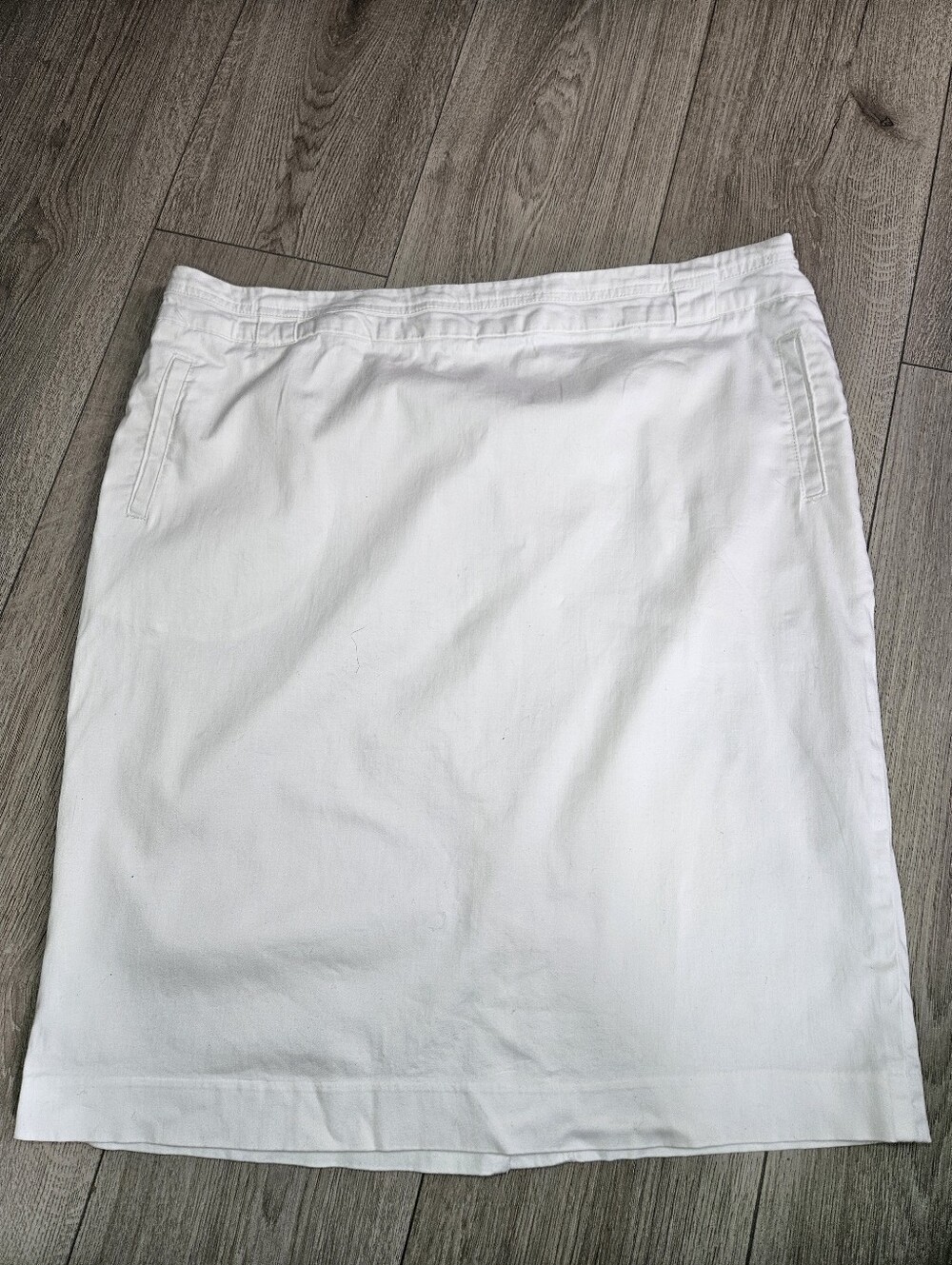Jessica White Classic Cotton Stretch Pencil Skirt Size 16🔥